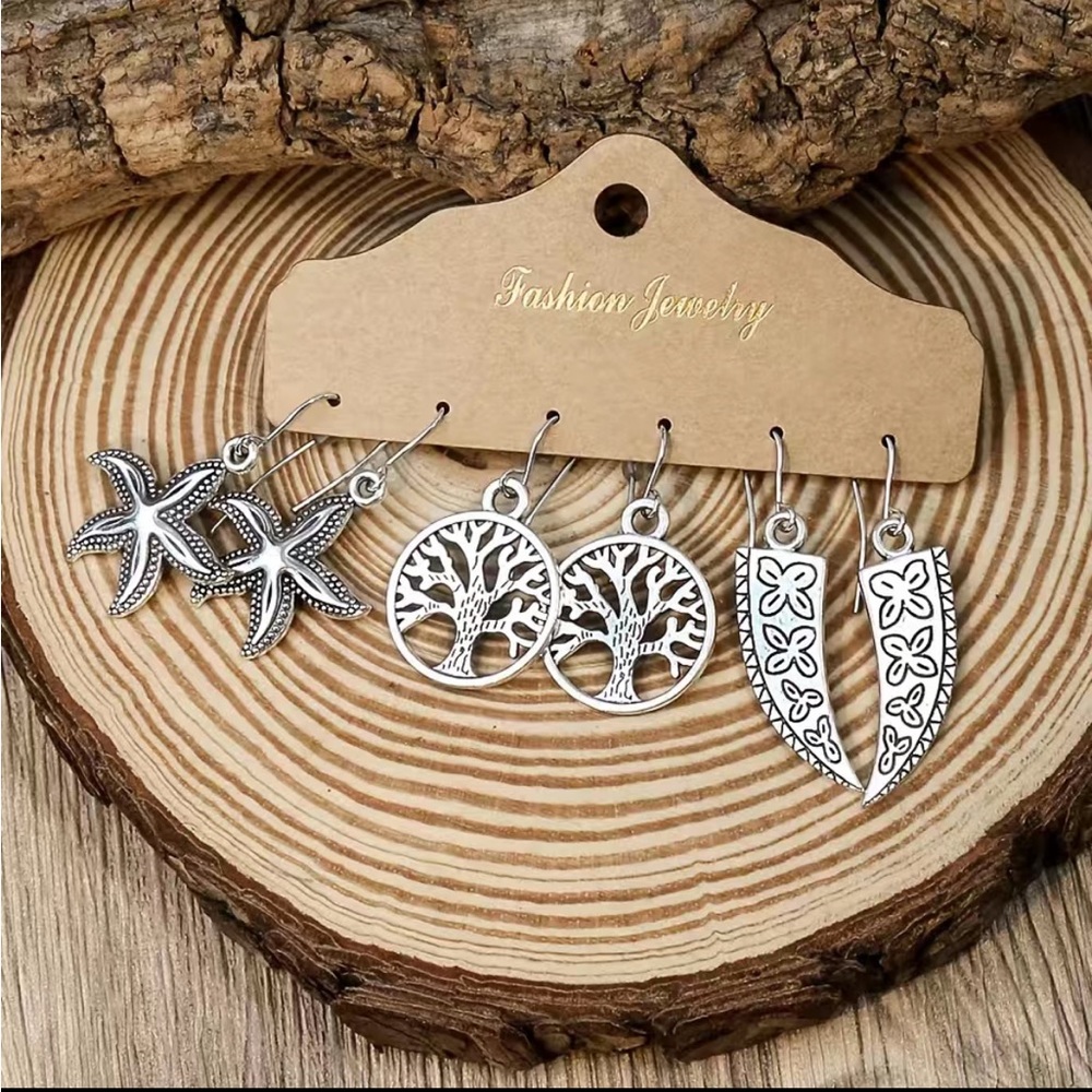3/$20 3 pack of earrings.